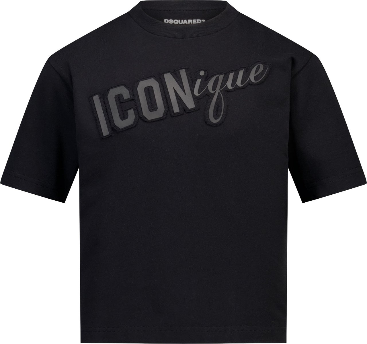 Dsquared2 Dsquared2 Kinder Unisex T-Shirt In Zwart Zwart