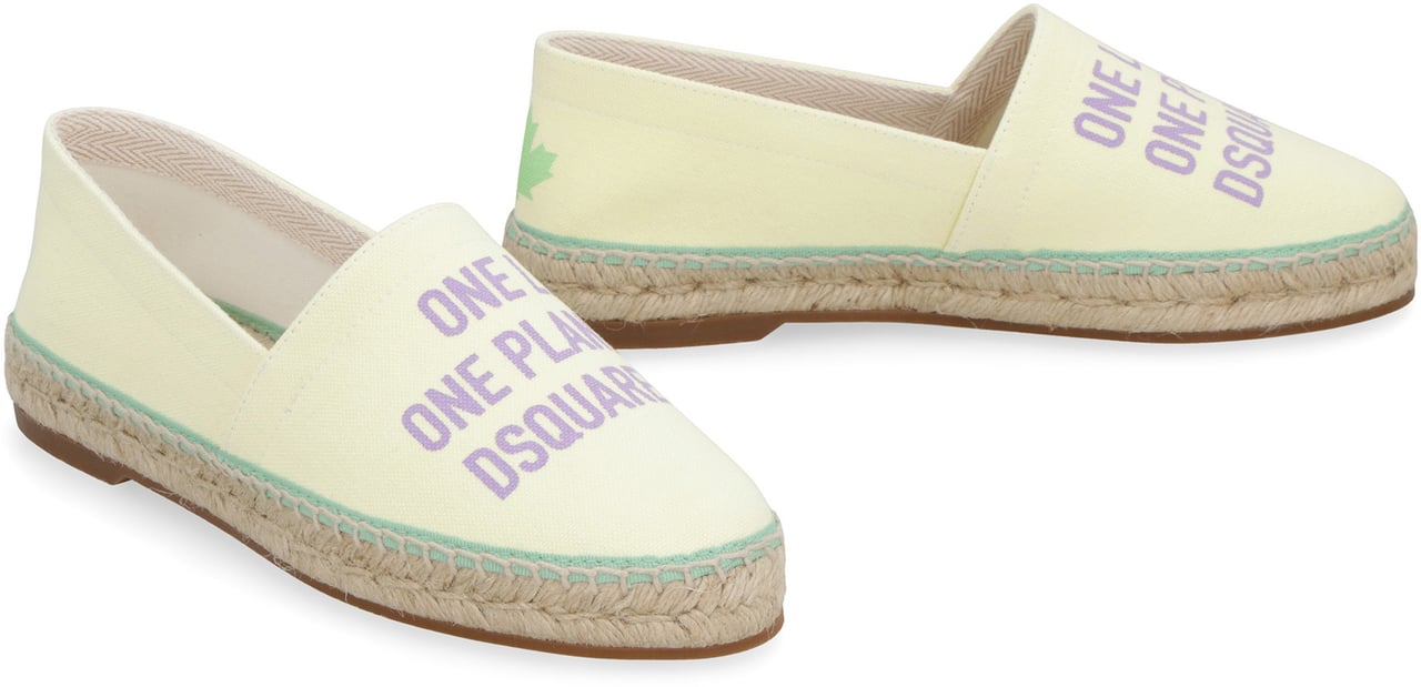 Dsquared2 Canvas espadrilles Geel