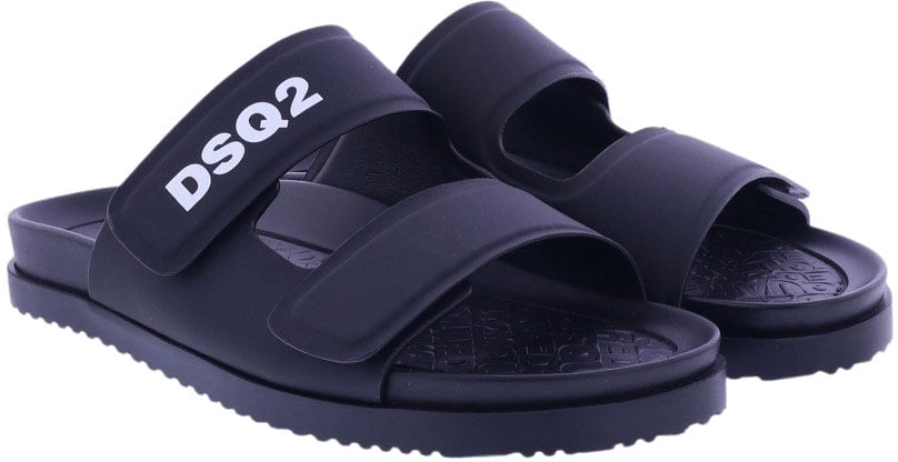 Dsquared2 Heren Flat Sandals Zwart