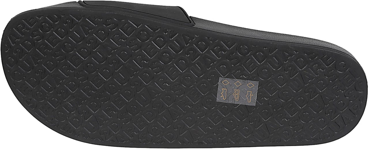 Dsquared2 Logo Slides Black Zwart
