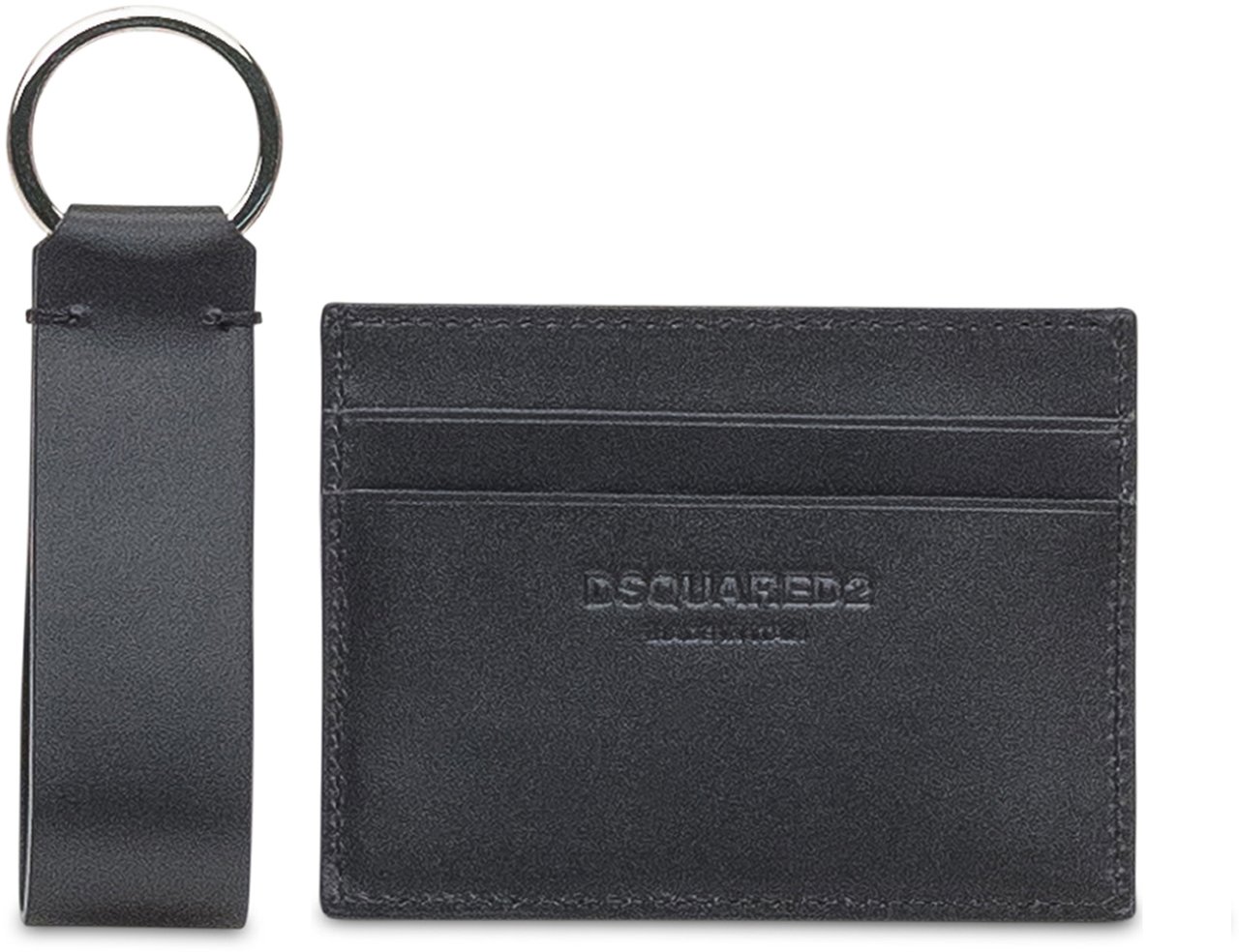 Dsquared2 Cc Holder + Key Ring Zwart
