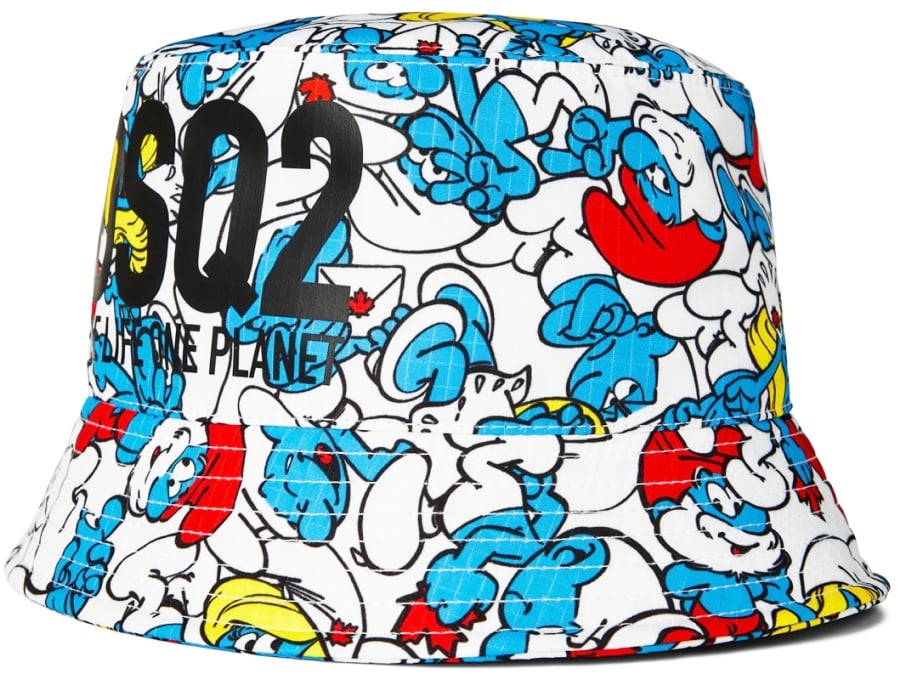 Dsquared2 Smurfs Logo Bucket Hat Divers