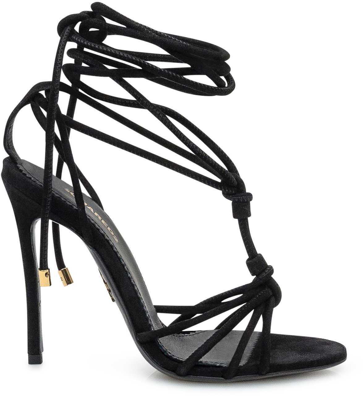 Dsquared2 Dsquared2 Sandali Neri con Lacci e Tacco Alto Zwart