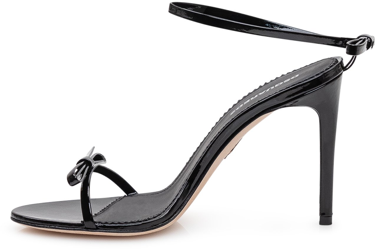 Dsquared2 Sandalo Con Tacco Alto e Cinturino alla Caviglia Zwart