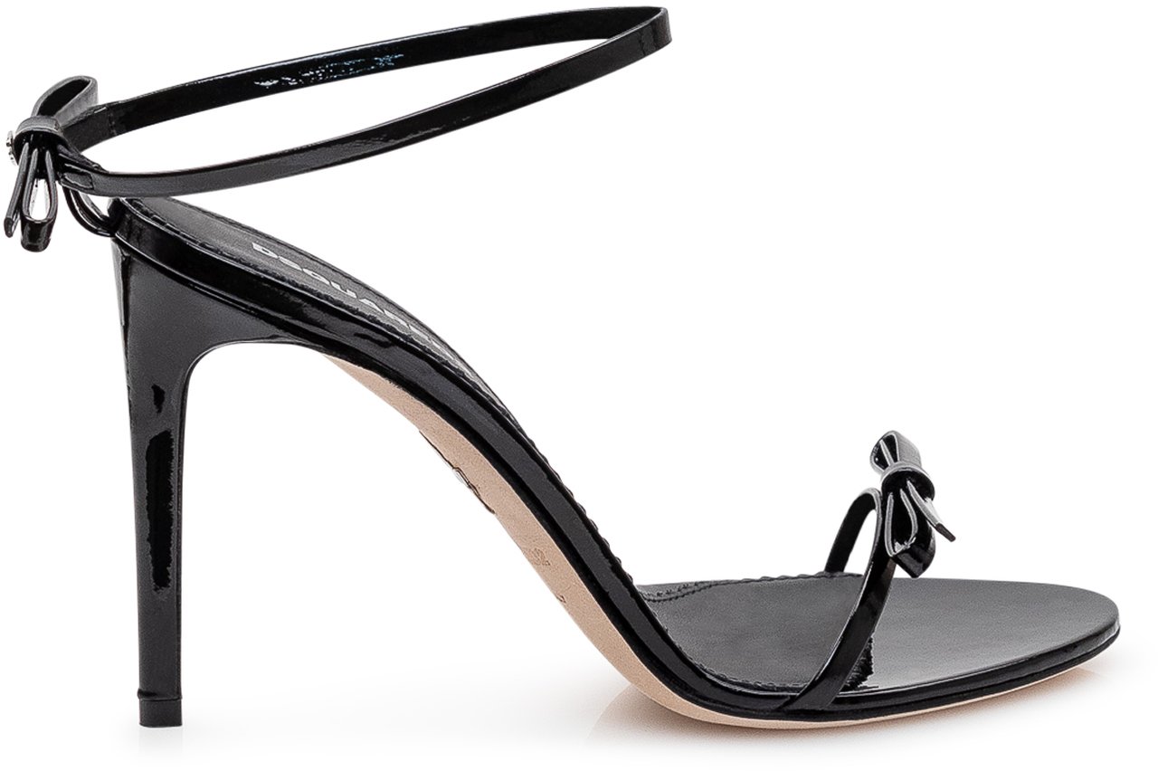Dsquared2 Sandalo Con Tacco Alto e Cinturino alla Caviglia Zwart