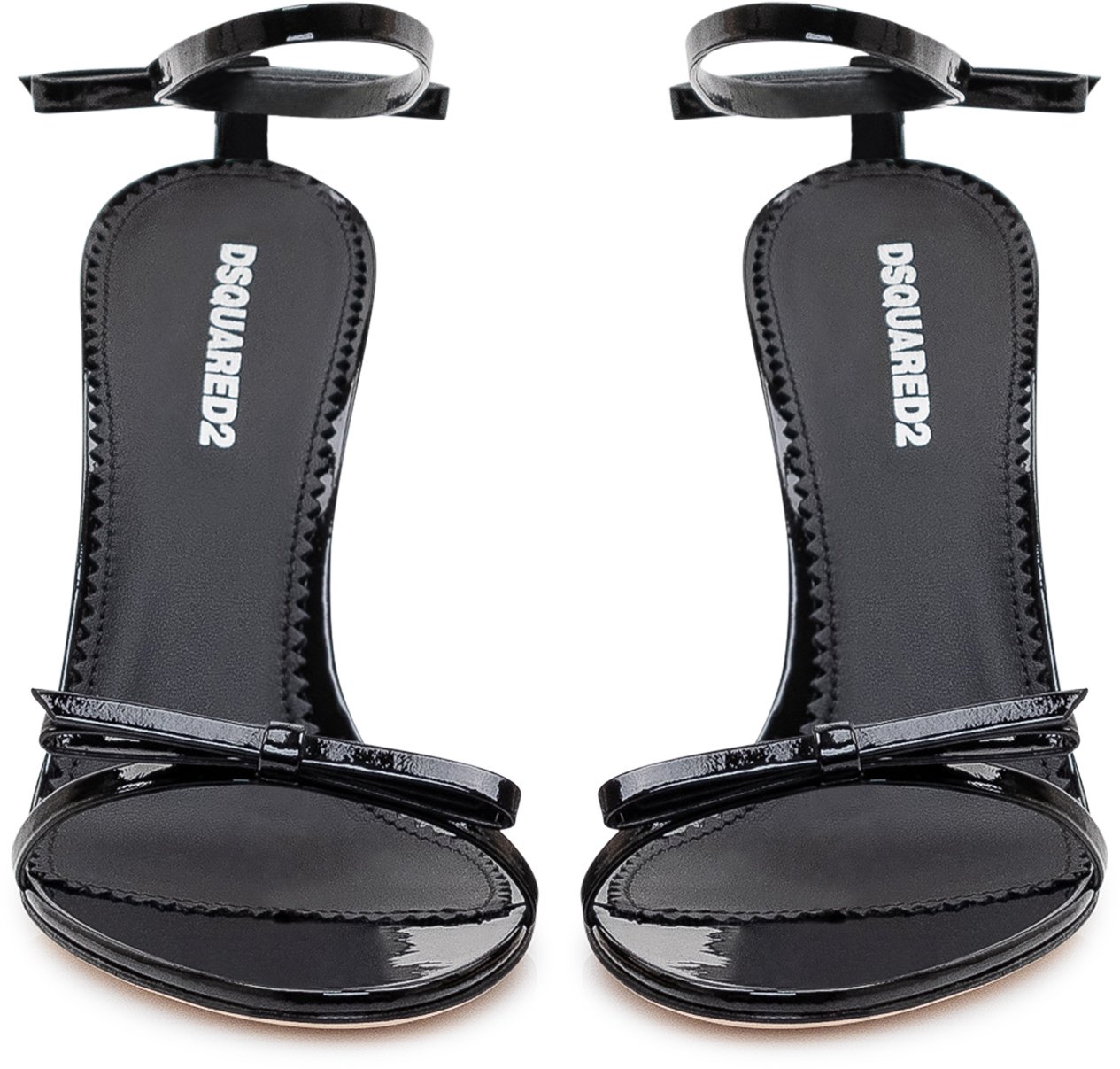 Dsquared2 Sandalo Con Tacco Alto e Cinturino alla Caviglia Zwart