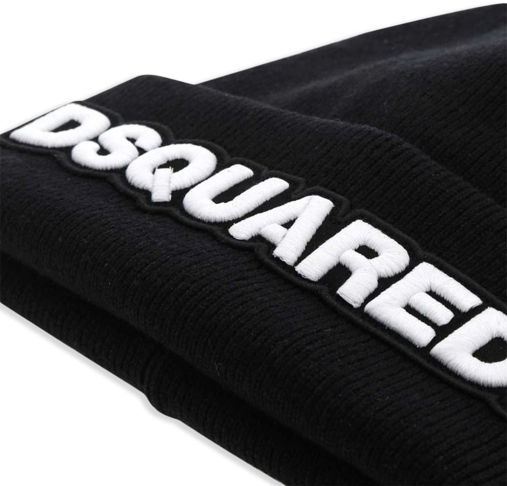 Dsquared2 Hats Nero+Bianco Zwart
