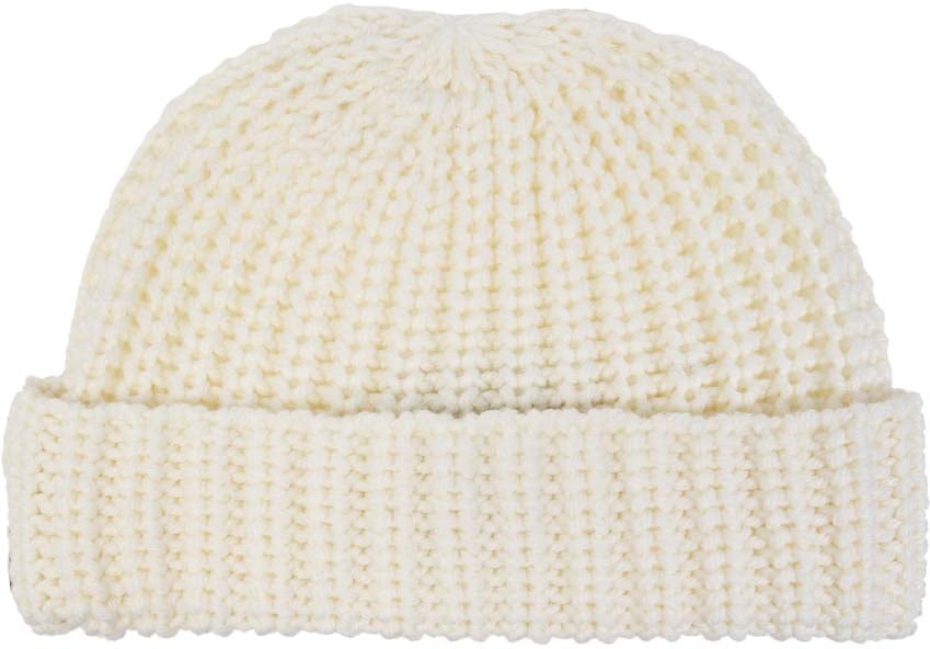 Dsquared2 Logo Tag Knit Wool Beanie Wit
