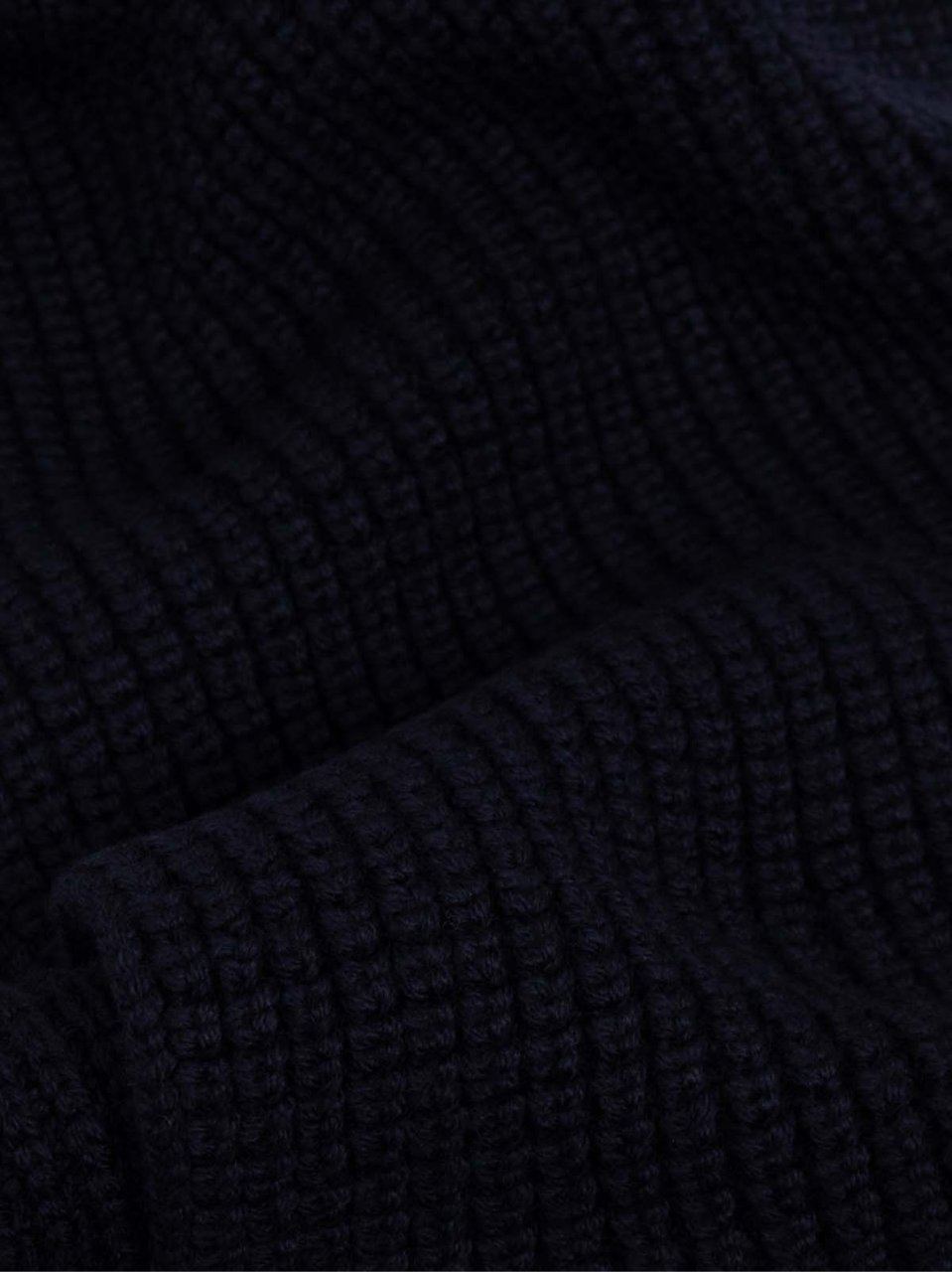 Dsquared2 Logo Patch Knit Wool Scarf Blauw