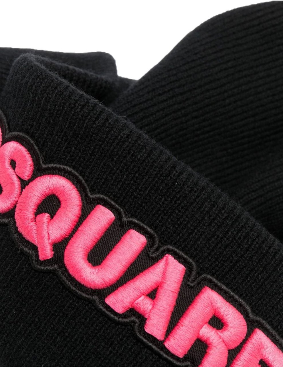 Dsquared2 Logo Wool Beanie Zwart