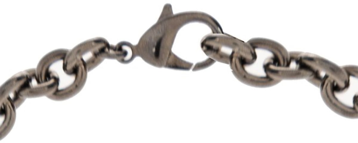 Dsquared2 Ceresio 9 Logo Tag Chain Necklace Zilver