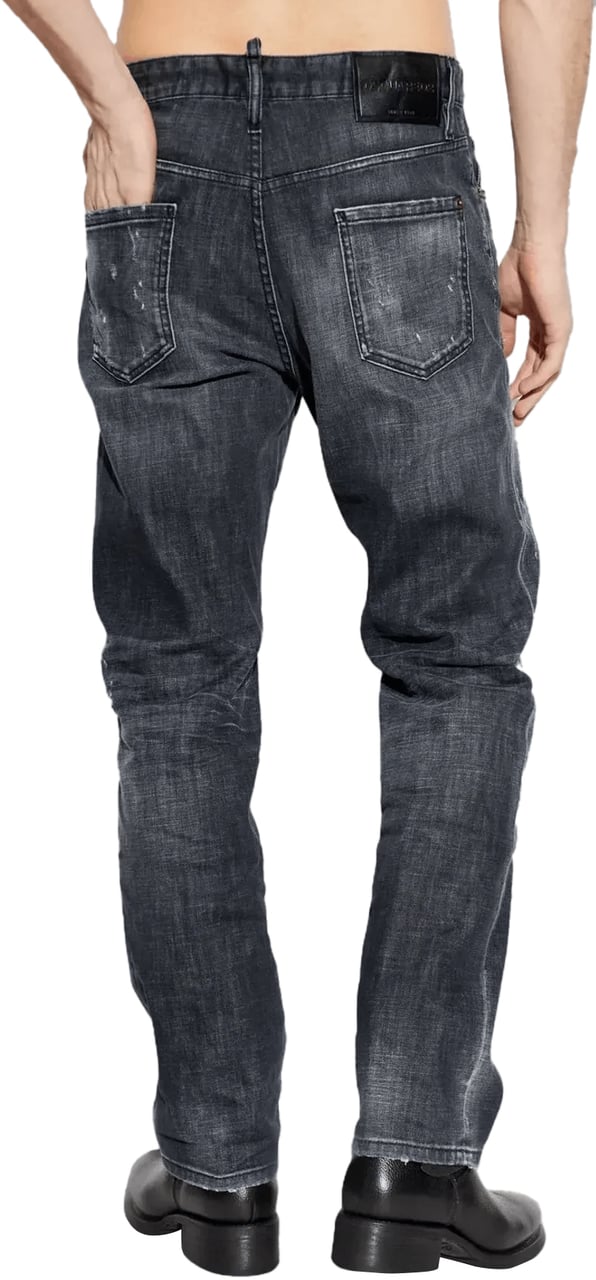 Dsquared2 642 Jean Black Donkergrijs