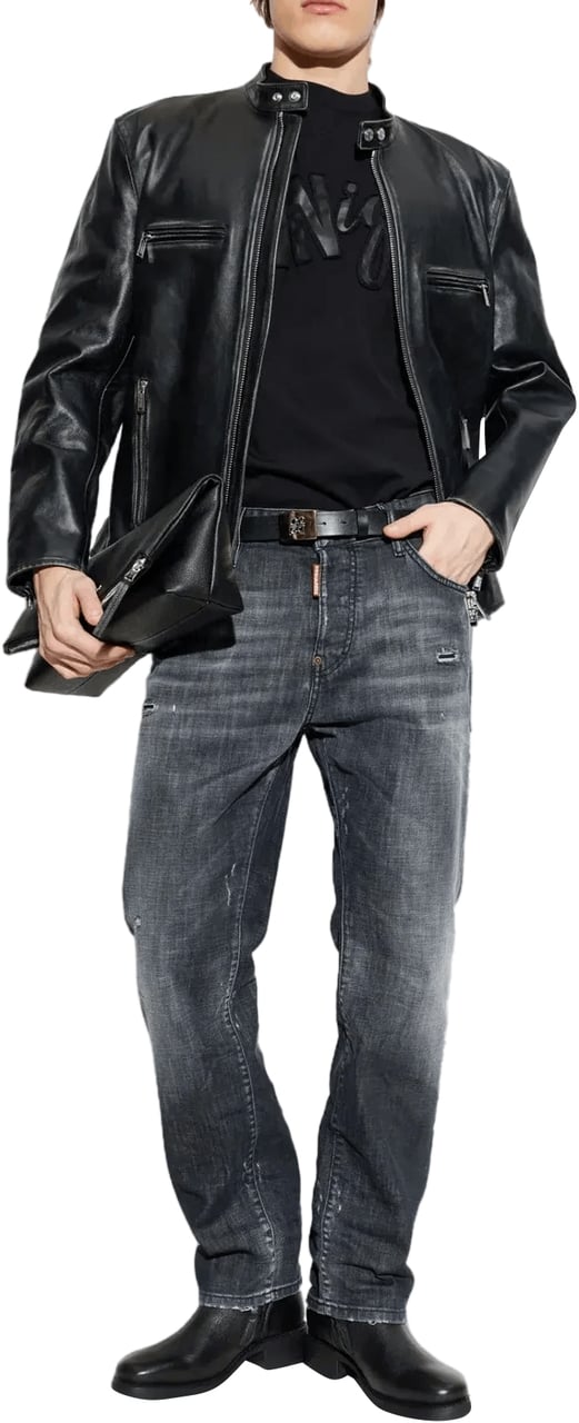 Dsquared2 642 Jean Black Donkergrijs