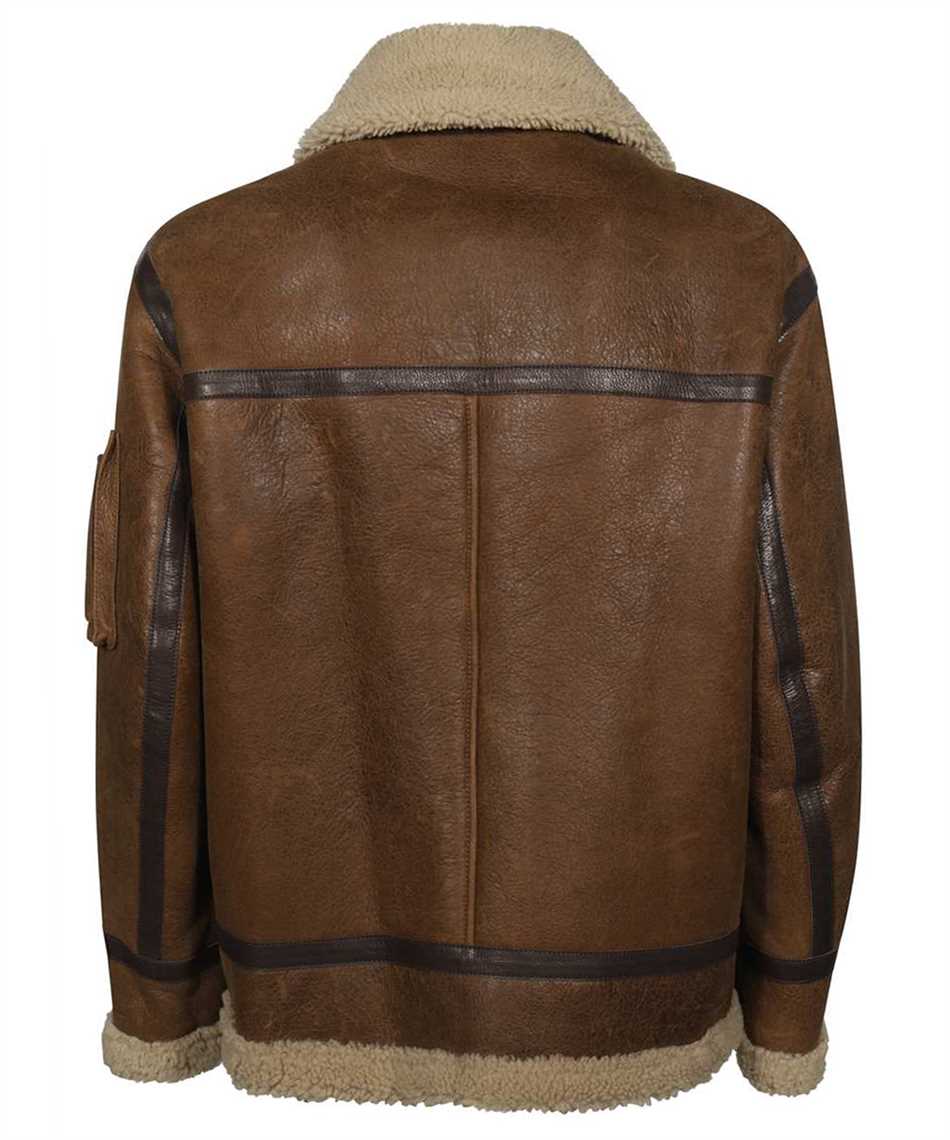 Dsquared2 Short sheepskin jacket Neutraal