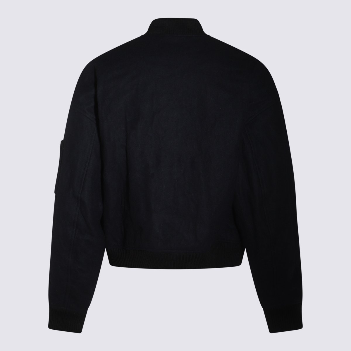 Dsquared2 Sleek Black Jacket With Front Zipper And Functional Pocket Zwart