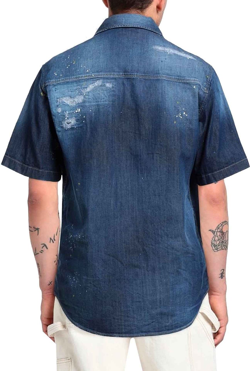 Dsquared2 Dsquared2 Denim Shirt Blauw