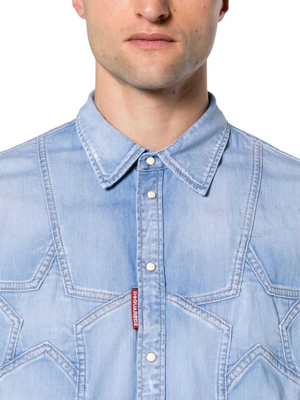 Dsquared2 Shirts Blue Lichtblauw