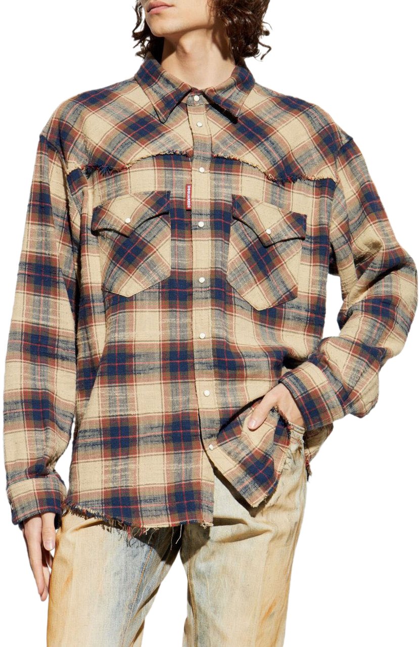 Dsquared2 Shirts Marron Bruin