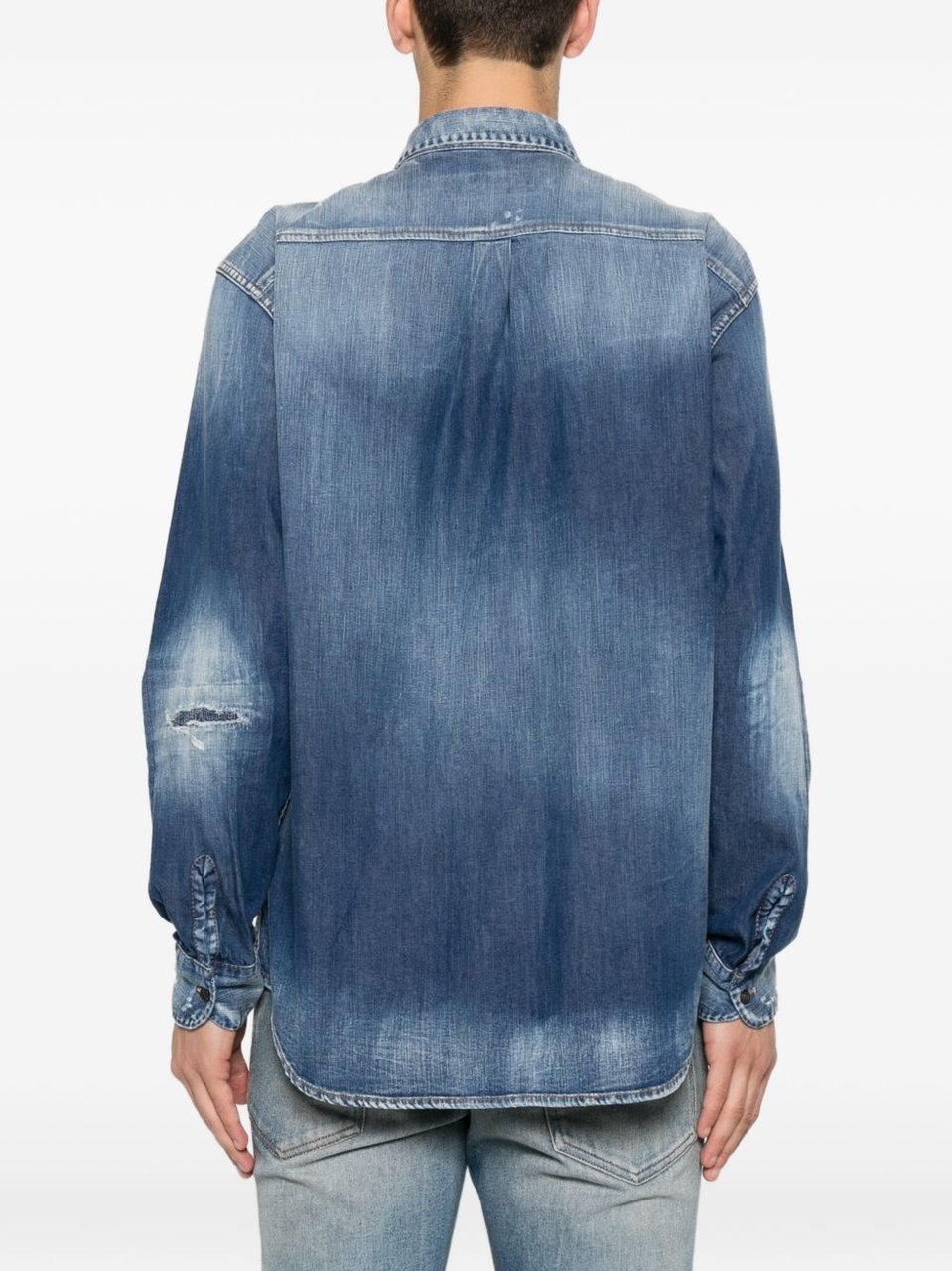 Dsquared2 Shirts Denim Blauw