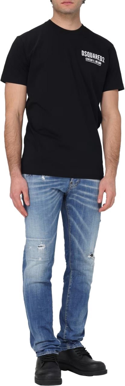 Dsquared2 Ceresio 9 Cool Fit Logo T-shirt Zwart