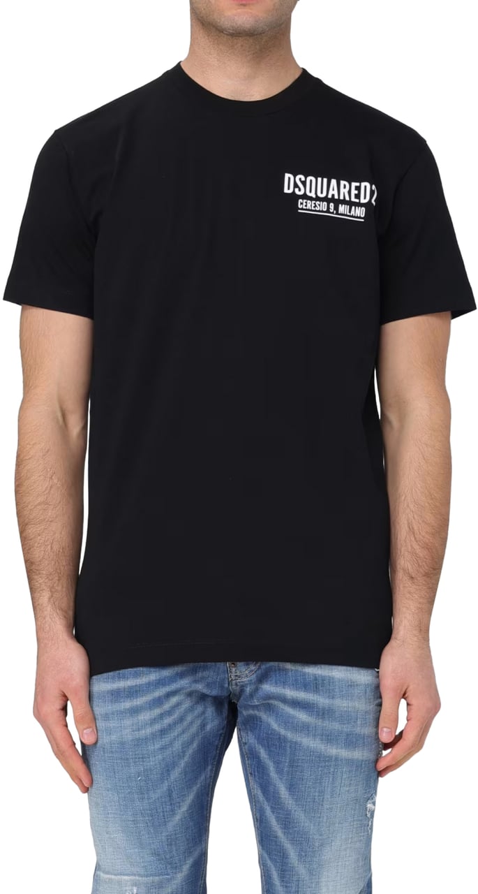 Dsquared2 Ceresio 9 Cool Fit Logo T-shirt Zwart