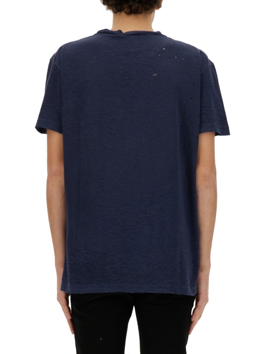 Dsquared2 Relaxed-Fit Logo Detail T-Shirt Blauw
