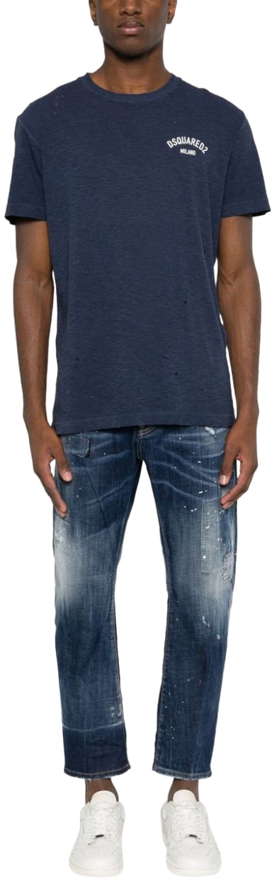 Dsquared2 T-Shirts And Polos Blue Blauw