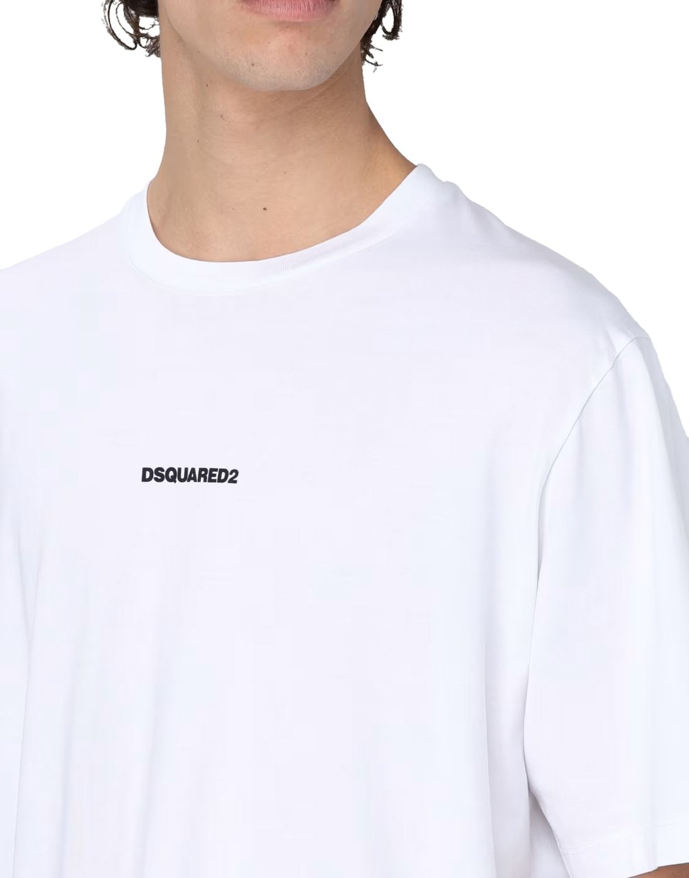 Dsquared2 Slouch Fit Logo T-shirt Wit