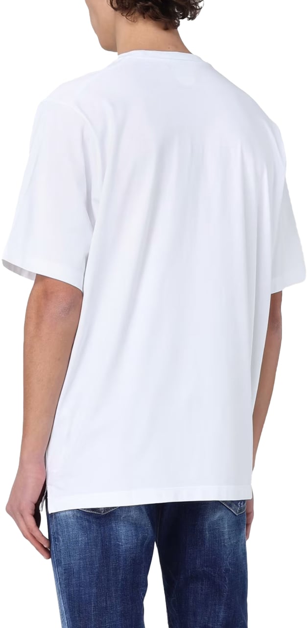 Dsquared2 Slouch Fit Logo T-shirt Wit