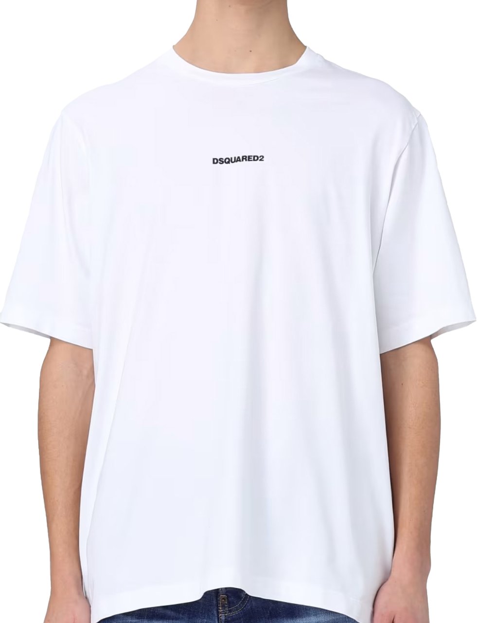 Dsquared2 Slouch Fit Logo T-shirt Wit