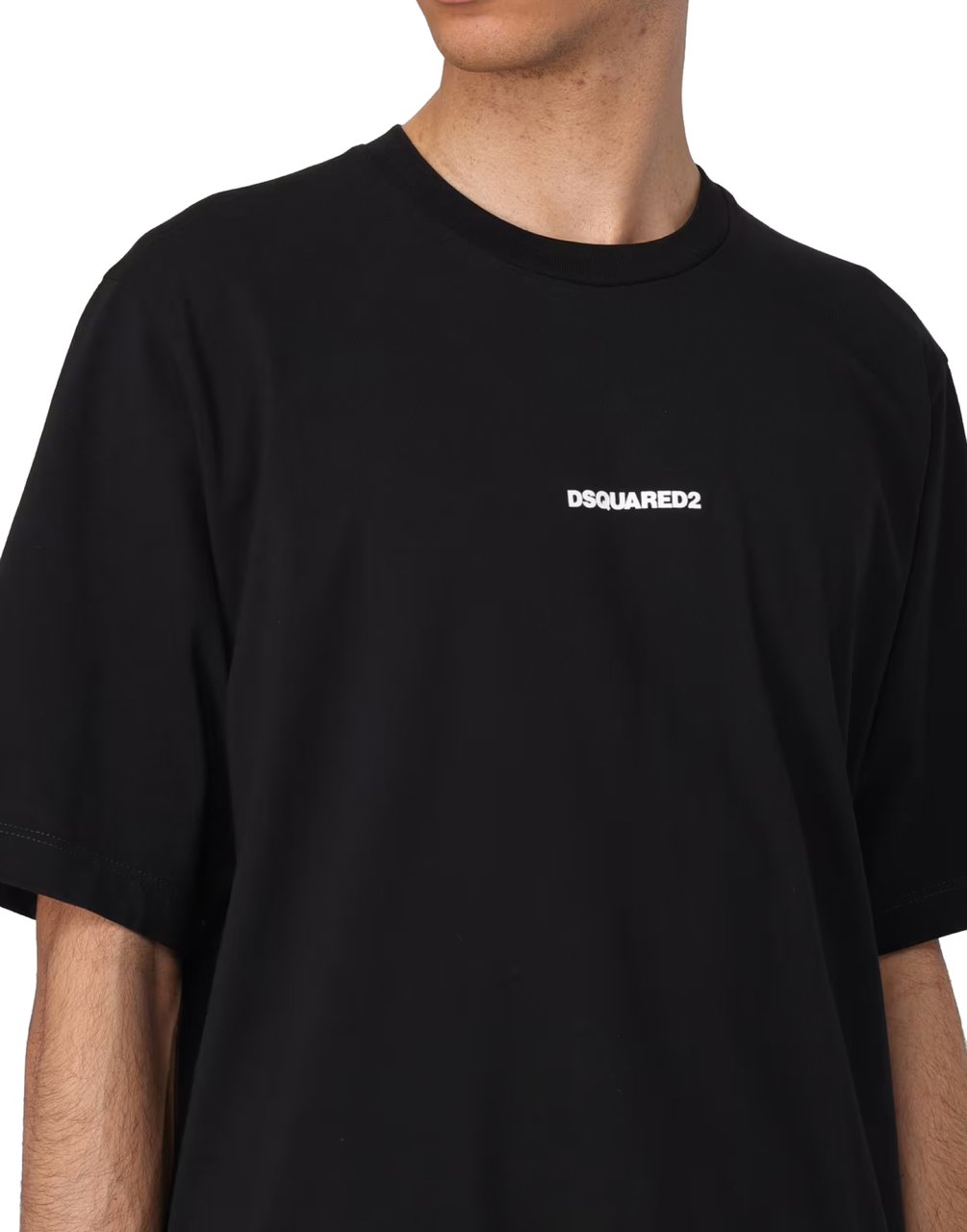 Dsquared2 Slouch Fit Logo T-shirt Zwart