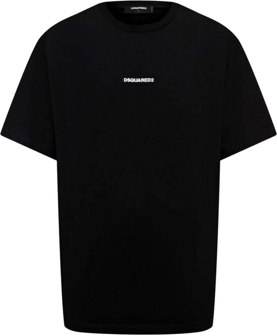 Dsquared2 Slouch Fit Logo T-shirt Zwart
