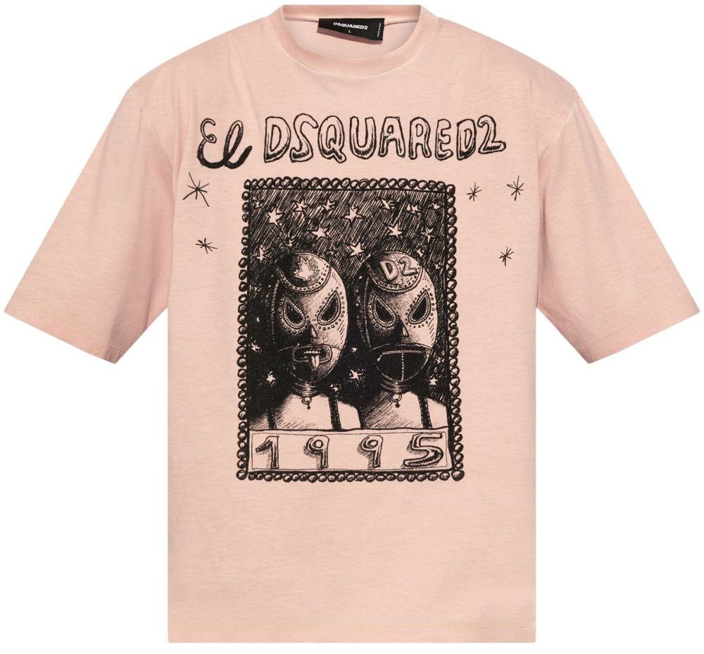 Dsquared2 T-Shirts And Polos Light Pink Roze