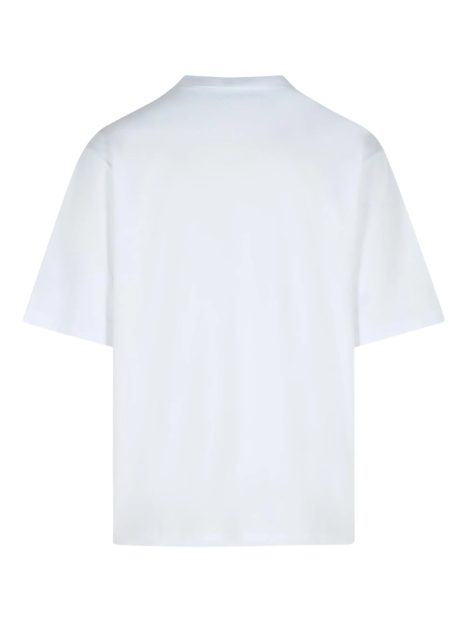 Dsquared2 Loose Fit White Curved Graphic T-Shirt Wit