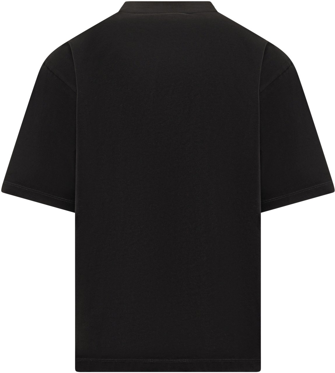 Dsquared2 Dsquared2 T-Shirt Nera con Stampa Being Super Ain t Easy Zwart