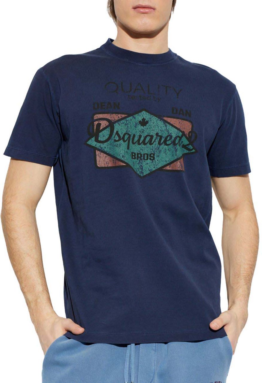 Dsquared2 T-Shirts And Polos Blue Blauw