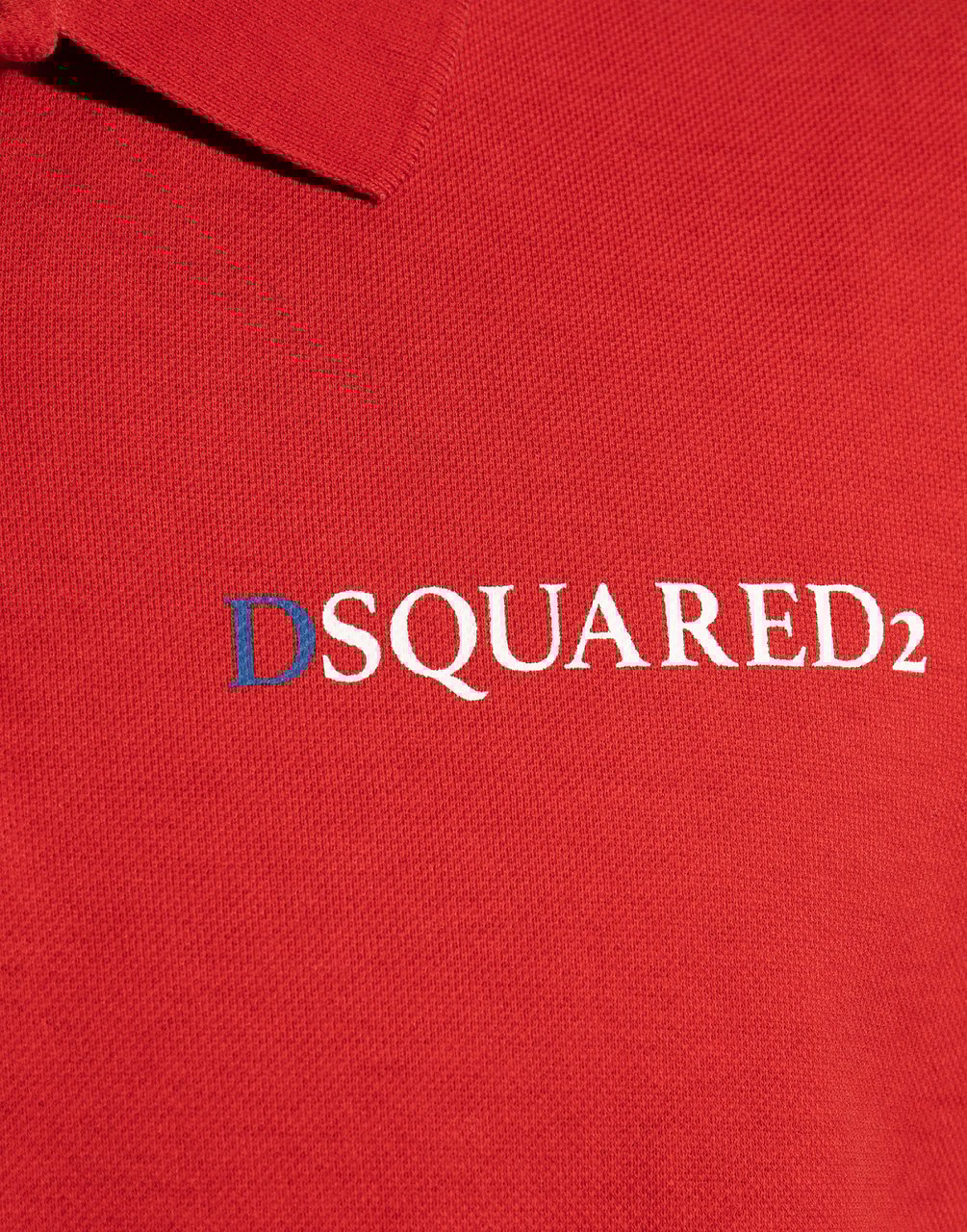 Dsquared2 Tennis Fit Logo Polo Shirt Rood