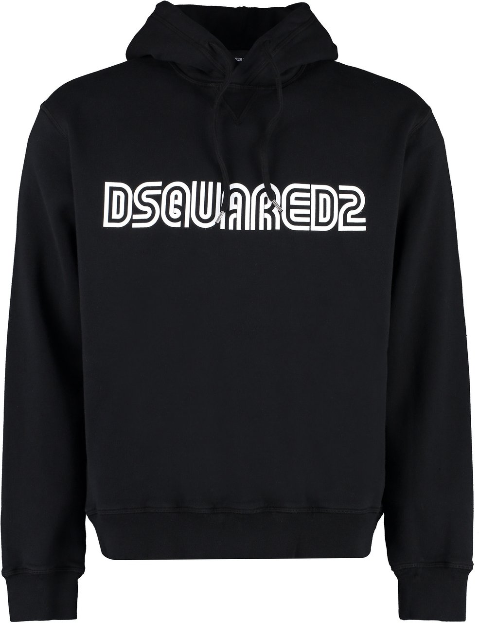 Dsquared2 Logo print hoodie Zwart
