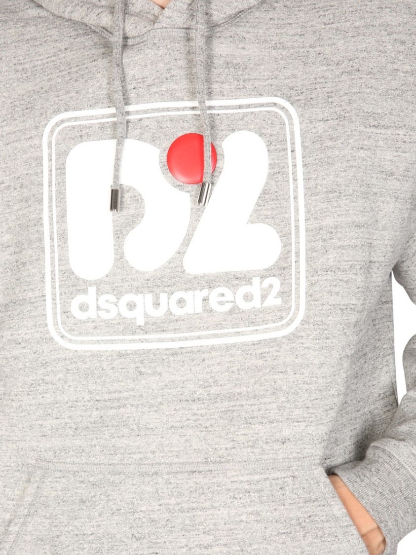 Dsquared2 Camo Patch Herca Anorak Sweatshirt Wit