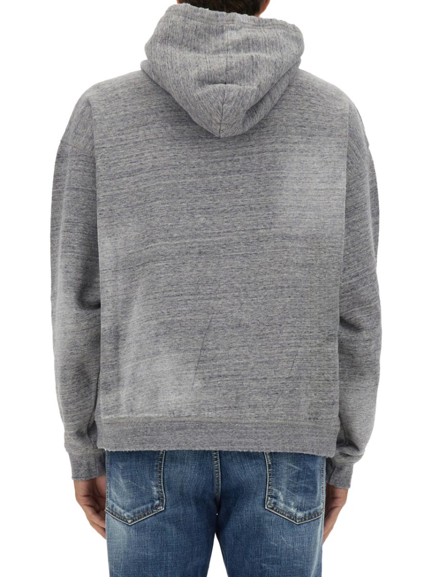 Dsquared2 Relaxed Fit Grey Sweatshirt Grijs