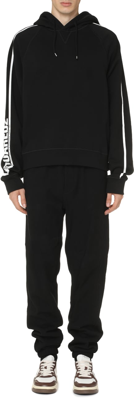 Dsquared2 Cotton hoodie Zwart