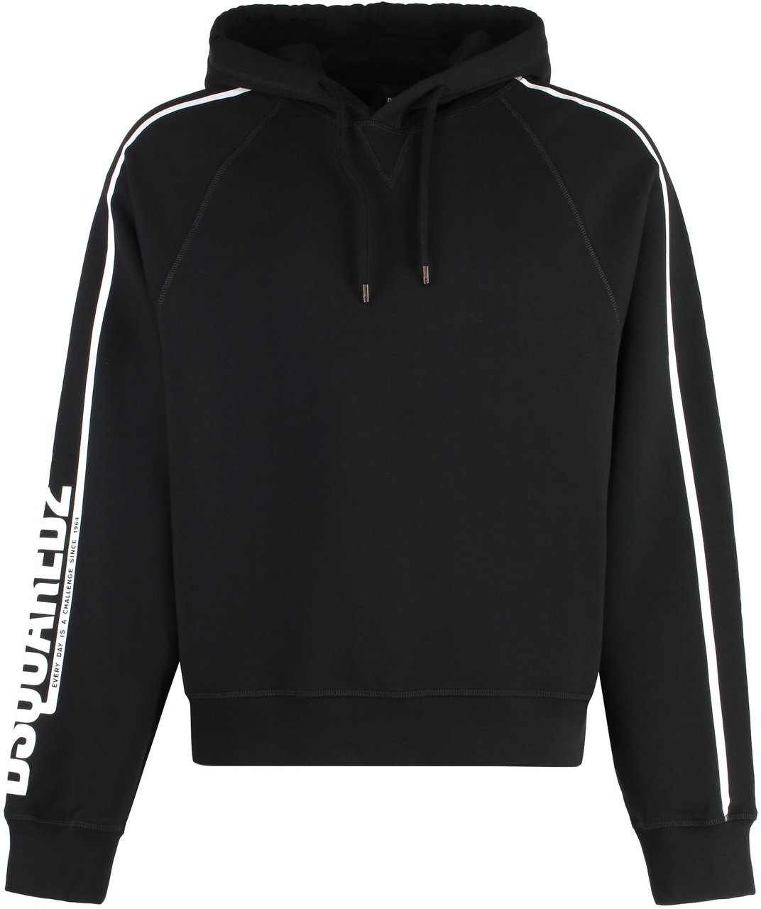 Dsquared2 Cotton hoodie Zwart