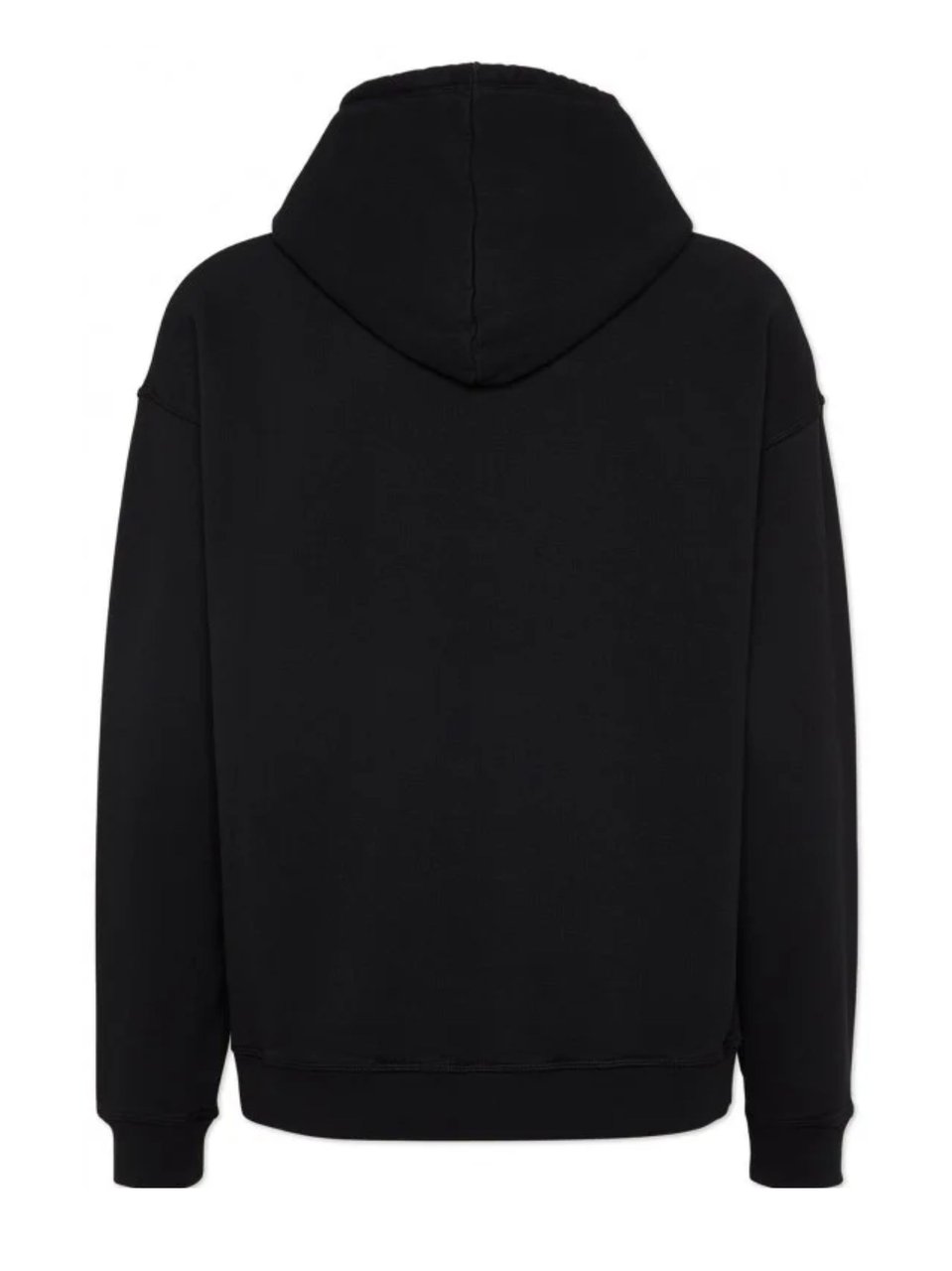 Dsquared2 Black Gothic Text Print Relax Fit Hoodie Zwart