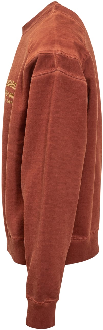 Dsquared2 Dsquared2 Felpa Rossa con Logo Ricamato Rood