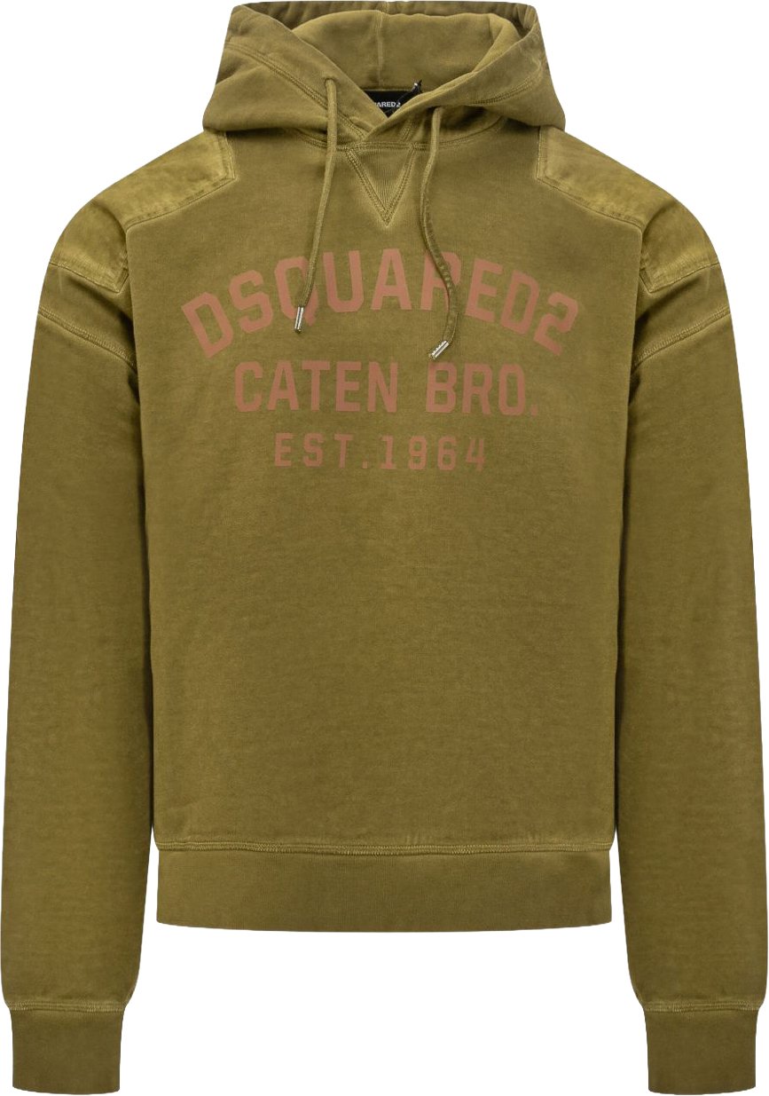 Dsquared2 Hooded Brown Sweatshirt Bruin