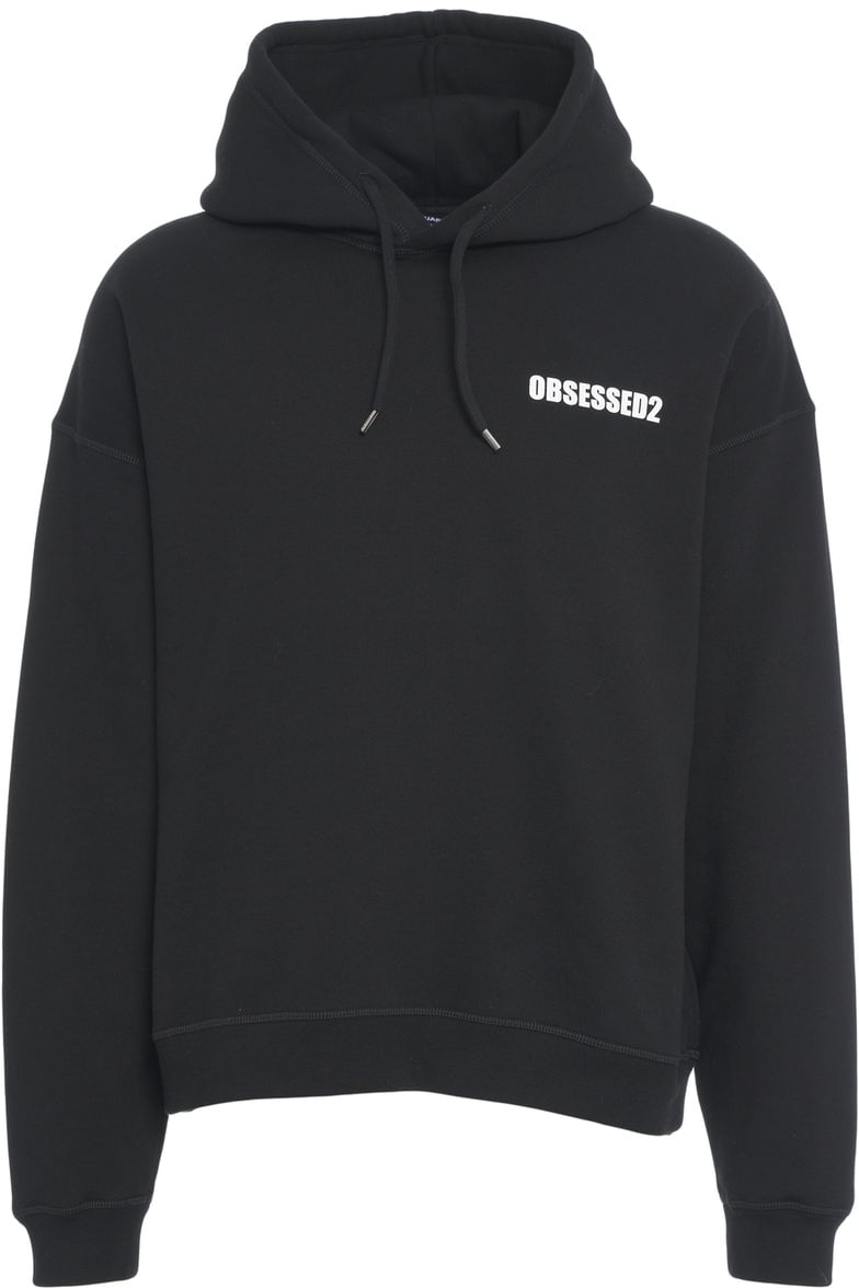 Dsquared2 Hoodie with print Zwart