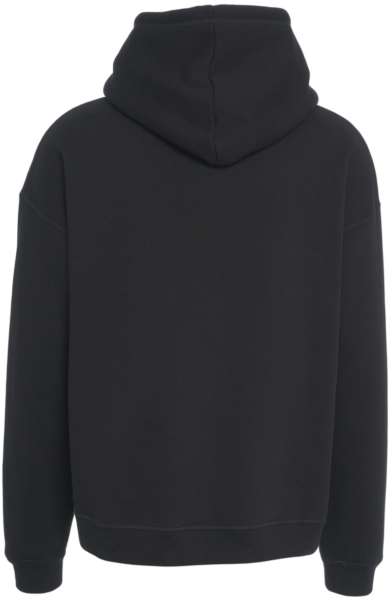 Dsquared2 Felpa con cappuccio e stampa Zwart