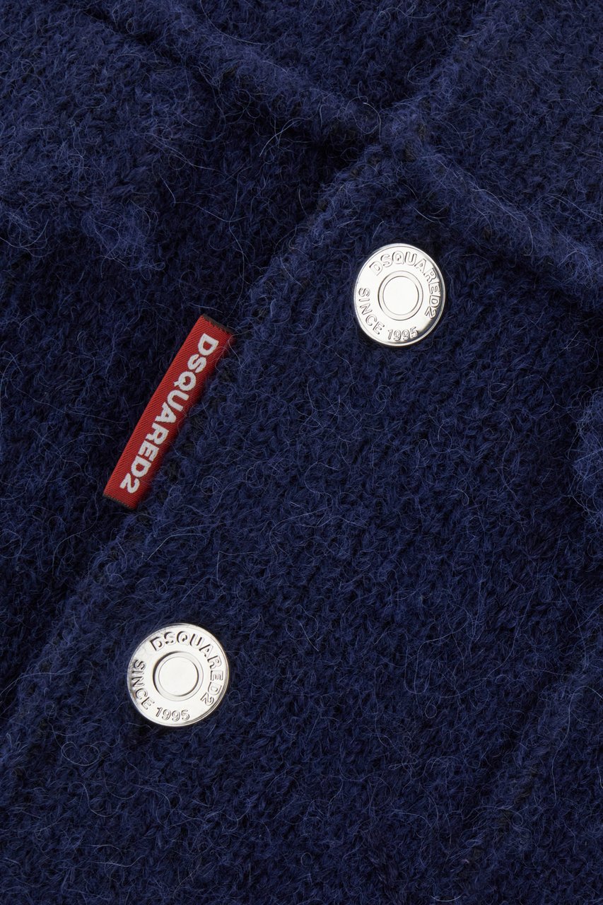 Dsquared2 Dsquared2 Blue wool blend jacket Blauw