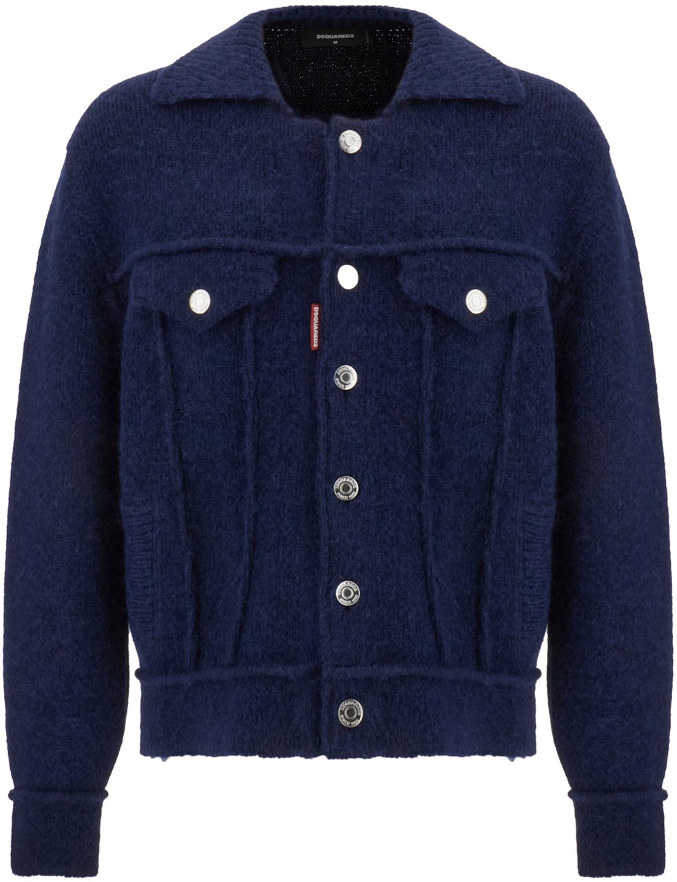 Dsquared2 Dsquared2 Blue wool blend jacket Blauw