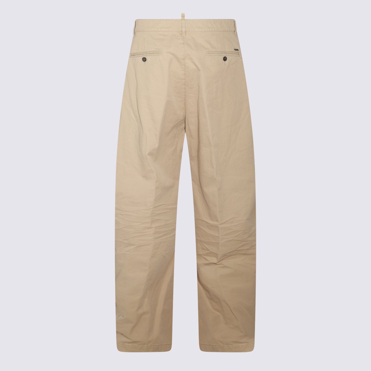 Dsquared2 Straight-Leg Trousers With Distressed Detailing And Button Closure Neutraal